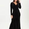 Voodoo Vixen Morticia Black Gown -ROCKABILLY TOPS Shop morticia black gown voodoo vixen 300x