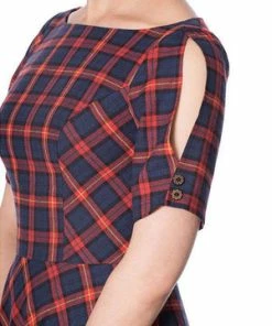 Banned Mrs Clause Fit And Flare Dress -ROCKABILLY TOPS Shop mrs clause fit and flare dress banned 10 300x