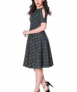 Banned Mrs Clause Fit And Flare Dress -ROCKABILLY TOPS Shop mrs clause fit and flare dress banned 3 300x