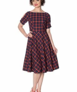 Banned Mrs Clause Fit And Flare Dress -ROCKABILLY TOPS Shop mrs clause fit and flare dress banned 7 300x