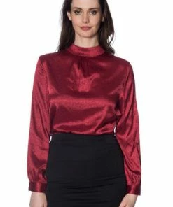 Banned Natalie Blouse -ROCKABILLY TOPS Shop natalie blouse banned 5 300x