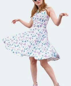 Voodoo Vixen Nautical Print Button Front Dress 13 Voodoo Vixen Nautical Print Button Front Dress -ROCKABILLY TOPS Shop nautical print button front dress dra 9538 01.1663 300x