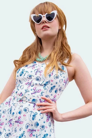 Voodoo Vixen Nautical Print Button Front Dress 5 Voodoo Vixen Nautical Print Button Front Dress - Image 3