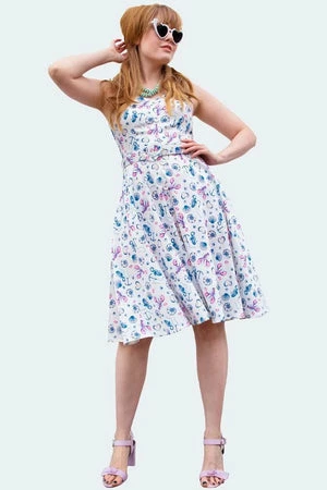 Voodoo Vixen Nautical Print Button Front Dress 6 Voodoo Vixen Nautical Print Button Front Dress - Image 4