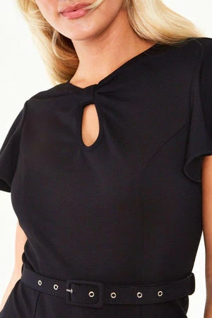 Voodoo Vixen Nessy Front Twist Flutter Sleeve Dress 17 Voodoo Vixen Nessy Front Twist Flutter Sleeve Dress - Image 15