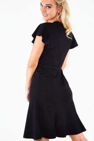 Voodoo Vixen Nessy Front Twist Flutter Sleeve Dress 14 Voodoo Vixen Nessy Front Twist Flutter Sleeve Dress - Image 12