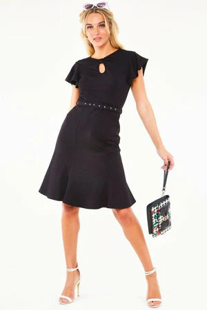 Voodoo Vixen Nessy Front Twist Flutter Sleeve Dress 15 Voodoo Vixen Nessy Front Twist Flutter Sleeve Dress - Image 13