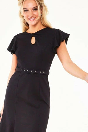 Voodoo Vixen Nessy Front Twist Flutter Sleeve Dress 16 Voodoo Vixen Nessy Front Twist Flutter Sleeve Dress - Image 14