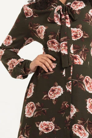 Voodoo Vixen Nora Floral 40s Style Tea Dress 6 Voodoo Vixen Nora Floral 40s Style Tea Dress - Image 4