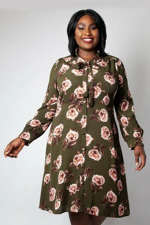 Voodoo Vixen Nora Floral 40s Style Tea Dress 7 Voodoo Vixen Nora Floral 40s Style Tea Dress - Image 5