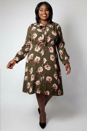 Voodoo Vixen Nora Floral 40s Style Tea Dress 9 Voodoo Vixen Nora Floral 40s Style Tea Dress - Image 7
