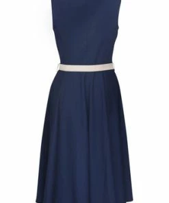 Voodoo Vixen Nyla Sailor Dress With Button Detailing -ROCKABILLY TOPS Shop nyla sailor dress with button detailing voodoo vixen 9 300x