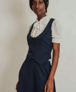 Voodoo Vixen Nyla Tailored Suit Vest