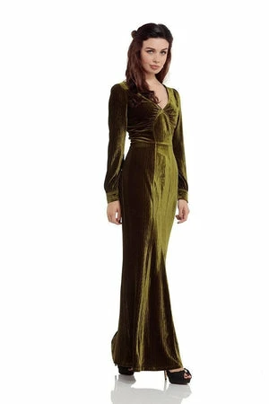 Voodoo Vixen Olive 30's Dress 3 Voodoo Vixen Olive 30's Dress