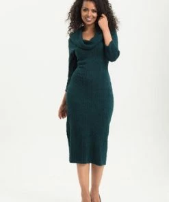 Voodoo Vixen Olivia Green Knit Fitted Dress -ROCKABILLY TOPS Shop olivia green knit fitted dress voodoo vixen 3 300x
