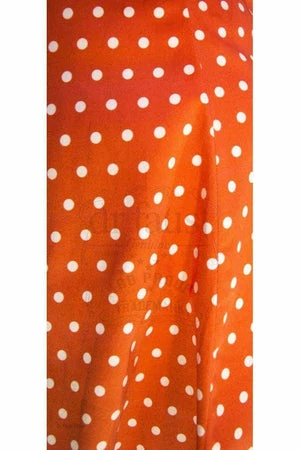 Dr Faust Orange White Polka Dot Mini Dress - Cadence 7 Dr Faust Orange White Polka Dot Mini Dress - Cadence - Image 5