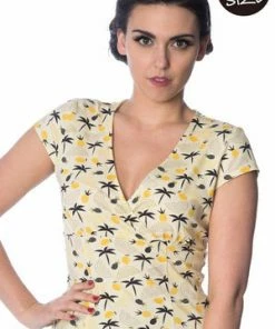 Banned Palm Shade Wrap Top -ROCKABILLY TOPS Shop palm shade wrap top banned 5 300x