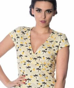 Banned Palm Shade Wrap Top