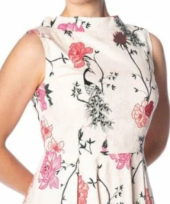 Banned Peacock Baroque Fit N Flare Dress 10 Banned Peacock Baroque Fit N Flare Dress -ROCKABILLY TOPS Shop peacock baroque fit n flare dress banned 3 300x