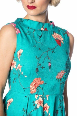 Banned Peacock Baroque Fit N Flare Dress 8 Banned Peacock Baroque Fit N Flare Dress - Image 6