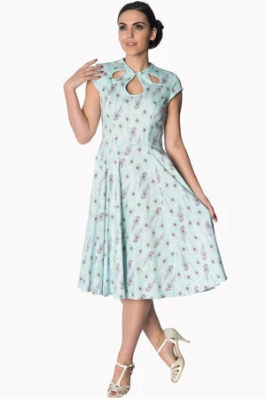 Banned Peacock Feather 50s Look Dress 5 Banned Peacock Feather 50s Look Dress - Image 3