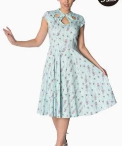 Banned Peacock Feather 50s Look Dress 11 Banned Peacock Feather 50s Look Dress -ROCKABILLY TOPS Shop peacock feather 50s look dress banned 5 300x