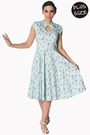 Banned Peacock Feather 50s Look Dress 7 Banned Peacock Feather 50s Look Dress - Image 5