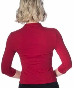 Banned Peek A Boo Mandarin Collar Top 24 Banned Peek A Boo Mandarin Collar Top -ROCKABILLY TOPS Shop peek a boo mandarin collar top banned 11 300x