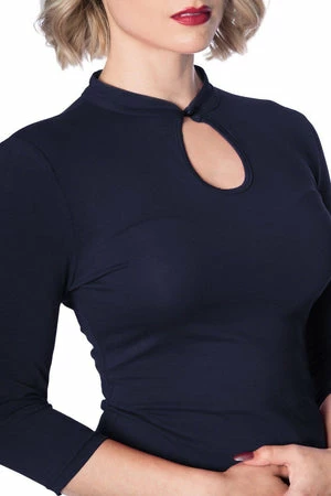 Banned Peek A Boo Mandarin Collar Top 5 Banned Peek A Boo Mandarin Collar Top - Image 3