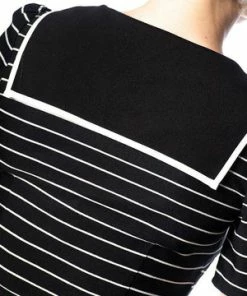 Banned Pier Stripe Jersey Top -ROCKABILLY TOPS Shop pier stripe jersey top banned 4 300x