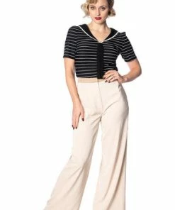 Banned Pier Stripe Jersey Top -ROCKABILLY TOPS Shop pier stripe jersey top banned 5 300x