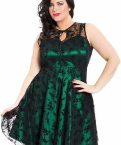 Voodoo Vixen Plus Size Penny Rockabilly Dress -ROCKABILLY TOPS Shop plus size penny rockabilly dress voodoo vixen 4 300x