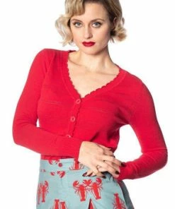 Banned Pointelle Cardigan -ROCKABILLY TOPS Shop pointelle cardigan banned 14 300x