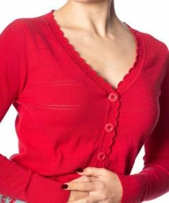 Banned Pointelle Cardigan -ROCKABILLY TOPS Shop pointelle cardigan banned 16 300x