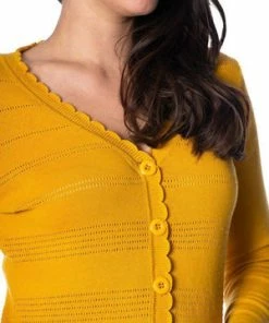 Banned Pointelle Cardigan -ROCKABILLY TOPS Shop pointelle cardigan banned 5 300x