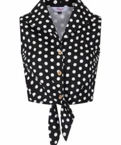 Banned Polka Blouse -ROCKABILLY TOPS Shop polka blouse banned 5 300x