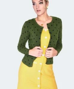 Voodoo Vixen Polka Dot Cardigan 31 Voodoo Vixen Polka Dot Cardigan -ROCKABILLY TOPS Shop polka dot cardigan caa 3610 01.1365 300x
