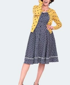 Voodoo Vixen Polka Dot Cardigan 45 Voodoo Vixen Polka Dot Cardigan -ROCKABILLY TOPS Shop polka dot cardigan caa 3611 02.1459 300x