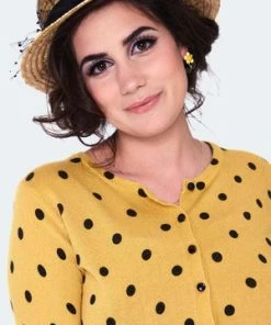 Voodoo Vixen Polka Dot Cardigan 44 Voodoo Vixen Polka Dot Cardigan -ROCKABILLY TOPS Shop polka dot cardigan caa 3611 03.1459 300x
