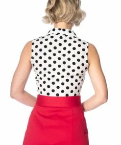 Banned Polka Love Tie Top -ROCKABILLY TOPS Shop polka love tie top banned 2 300x