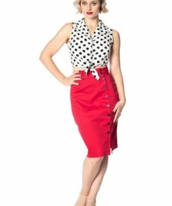 Banned Polka Love Tie Top -ROCKABILLY TOPS Shop polka love tie top banned 4 300x