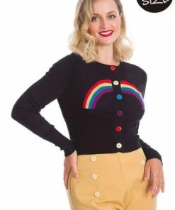 Banned Rainbow Days Ahead Cardigan 9 Banned Rainbow Days Ahead Cardigan -ROCKABILLY TOPS Shop rainbow days ahead cardigan banned 4 300x