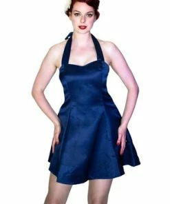 Dr Faust Raw Silk Blue Mini Dress - Willow