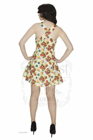 Dr Faust Red Apples Cute Mini Dress - Elizabeth 5 Dr Faust Red Apples Cute Mini Dress - Elizabeth - Image 3