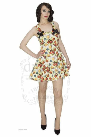 Dr Faust Red Apples Cute Mini Dress - Elizabeth 3 Dr Faust Red Apples Cute Mini Dress - Elizabeth