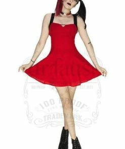 Dr Faust Red Mini Dress - Quinzel