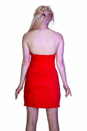 Dr Faust Red Party Lace-Up Mini Dress - Jana 4 Dr Faust Red Party Lace-Up Mini Dress - Jana - Image 2