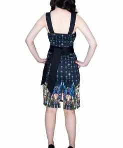 Dr Faust Religion Pencil Jesus Black Midi Dress - Jade -ROCKABILLY TOPS Shop religion pencil jesus black midi dress jade dr faust 5 300x