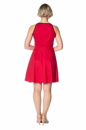 Banned Rockin Red Keyhole Dress 4 Banned Rockin Red Keyhole Dress - Image 2