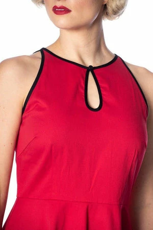 Banned Rockin Red Keyhole Dress 6 Banned Rockin Red Keyhole Dress - Image 4